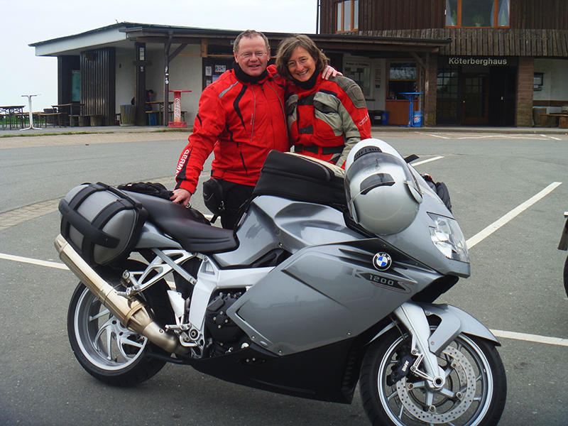 Herbert on tour auf dem Motorrad